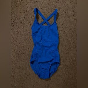 Body wrappers royal blue leotard